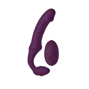 Bold Storm RC Strapless Vibrator Purple – dvostruki vibrirajuci strap-on