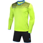 Nikcorp Vratarski komplet Kelme za nogomet, majica z dolgimi rokavi in podložene hlače, zaščitno oblazinjenje, črn, velikost S