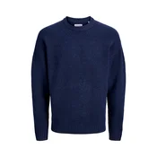 Jack & Jones Junior Pulover JJESoho Ollie temno modra