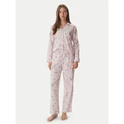 LAUREN RALPH LAUREN Pižama ILN92493 Roza Relaxed Fit