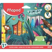 shumee Jumbo Jungle Fever flomastri. 12 barv.
