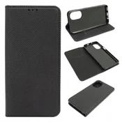 shumee Ovitek za Motorola Moto G52, črn, pametni magnet + steklo
