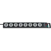 Brennenstuhl Super-Solid Line extension socket 8-way black/light grey 2,5m 1153380118