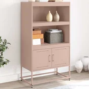 Visoka komoda ružicasta 68,5 x 38,5 x 123,5 cm celicna