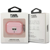 Karl Lagerfeld KLAPUKHGS AirPods Pro cover silver Glitter Karl`s Head (KLAPUKHGS)