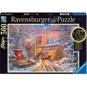 Ravensburger - Puzzle Peneči se božični neon - 500 kosov