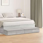 Ladice za krevet s ladicama Siva Sonoma 160 x 36,5 x 16,5 cm