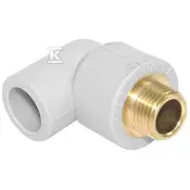 slomart PP 90st koleno z medeninastim zunanjim navojem 25/1/2 Onnline
