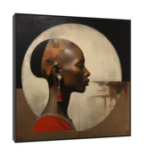 Canvas Slika na platnu Pogled, 120x120 cm, Sa ramom, Crna