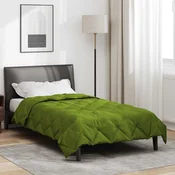Vidaxl Poletna odeja Zelena 200 x 155 cm Mikrovlakna