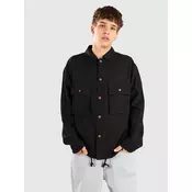 Anerkjendt Akotto Cot-Linen-Vis Overshirt Jacket caviar