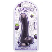 Toyz4Lovers Dildo z vonjem po robidi, priseskom in okusnimi modi - 18,5 cm