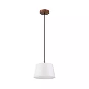 Luster na lanku AIDA 1xE27/60W/230V precnik 25 cm hrast/orah/bela
