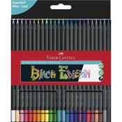 Barvice Faber-Castell, črna izdaja, komplet 24 barv v papirnati škatli