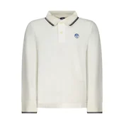 NORTH SAILS LONG-SLEEVED POLO SHIRT FOR KIDS, WHITE