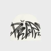 Cropp - Kapa beanie s printom - white