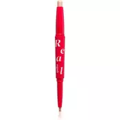 espoir Real Eye Dual Stick dolgoobstojna senčila za oči v svinčniku z osvetljevalcem odtenek 02 Peach Beam 0.5 g