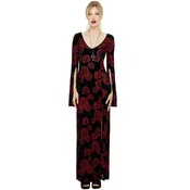 Ženska obleka KILLSTAR - Pandoras Rose - Black/Red - KSRA013581