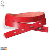 Princ Leather Kožna narukvica, Unisex, Crvena