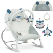 Ricokids napihljiv igralni ploščad z vibracijami - siv