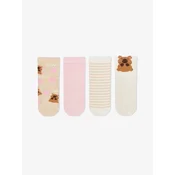 Penti Nogavice PENTI Mädchen Capy Neutrals Baumwoll 2er-Pack Socken mešane barve