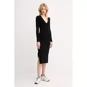 Lacoste Pletena obleka EF4175 Črna Slim Fit