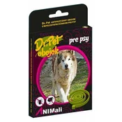 Ovratnica Dr.Pet za pse 75 cm antiparazitna RDEČA z repelentnim učinkom (repelentna ovratnica proti klopom in bolham za pse)
