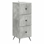 Vidaxl Predalna omara Betonsko siva 33 x 34,5 x 90 cm Inženirski les