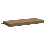 Vidaxl Blazina za klop SOEST 100% poliester Taupe 110 x 50 x 8 cm