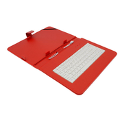 AIREN AiTab usnjeni etui 4 s tipkovnico USB 10 RED (CZ/SK/DE/UK/US... razporeditev)