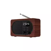 MeanIT Bežicni zvucnik,  Radio Alarm Sat, Bluetooth, 5W - B4