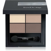 IsaDora Eye Shadow Quartet paleta sjenila za oci nijansa 01 Muddy Nudes 3,5 g