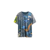 Desigual Majica modra/mornarska/oranžna