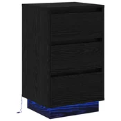 Nocni ormar Crni hrast 39 x 34,5 x 65 cm Konstruirano drvo