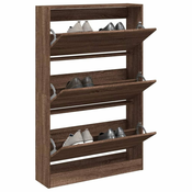 Ormaric za cipele hrast smedi 80x21x125,5 cm konstruirano drvo