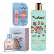 Pusheen praznični set 1 - parfum 50 ml, šminka, gel