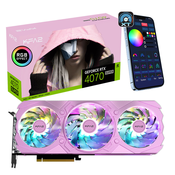 KFA2 GeForce RTX 4070 Super EX GAMER 1-Click OC Pink – 12GB GDDR6X, 1x HDMI, 3x DP