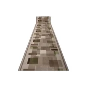 RugsX Tekač gumiran LISTRA Geometrijski, proti zdrsu bež 67 67x120 cm, (21996966)