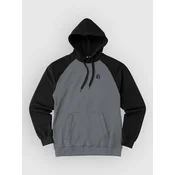 Loose Riders Ess. Black Fleece moški pulover s kapuco grey
