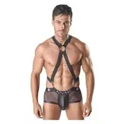 Muški sexy veš Axel Harness 1, Crni