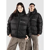 Poetic Collective Hooded Puffer Jacket black