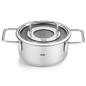 Visoki lonac PURE 16 cm, srebro, nehrdajuci celik, Fissler