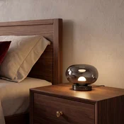 OSRAM LED namizna svetilka na baterije Decor Satellite, siva, 13 cm, CCT, z - Dnevna soba/jedilnica - Sodobni - Steklo