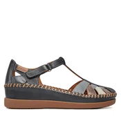 Pikolinos za ženske. W8K-0705C1 Usnjene sandale Cadaques blue (38), Modra, 3 do 5 cm, Velcro, Priložnostno