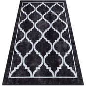 Rugsx MIRO 51639.806 pralna preproga Trellis rešetka pr 200x290 cm Črna