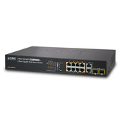 PLANET 8-Port 10/100TX 802.3at High Power POE + 2-Port Gigabit TP/SFP Combo Managed Ethernet switch (120W) (FGSD-1008HPS)