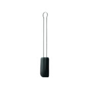Rösle Spatula 20 cm Stainless Steel 18/10 Matt Silicone Smooth Dishwasher Safe Black 12435