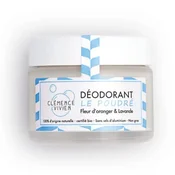 Clemence&Vivien Deodorant Naturale Powdered Cream with Lavender and Orange Blossom Essential Oils 50g