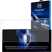 Zaščitna folija 3mk TechWrap mat zaščitna folija za sredinski zaslon VW Golf VIII R 2021-24 Discover Pro
