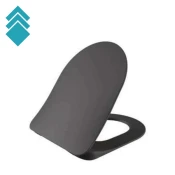 CeraStyle WC daska City-Bella, 37.1x43.5cm, Antracit